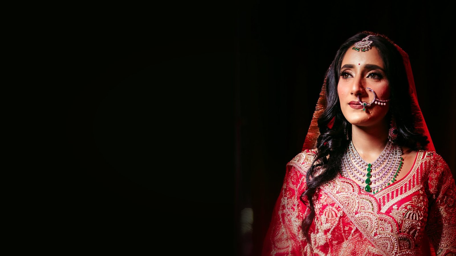 Bride with signature bridal makeup by THE HBM in Greater Noida