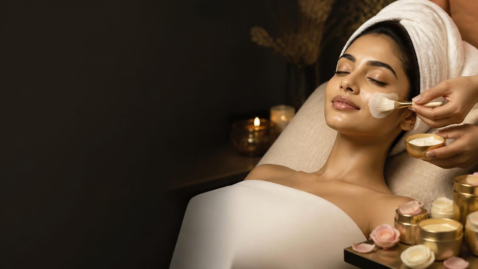 Facial treatment at THE HBM beauty salon in Greater Noida